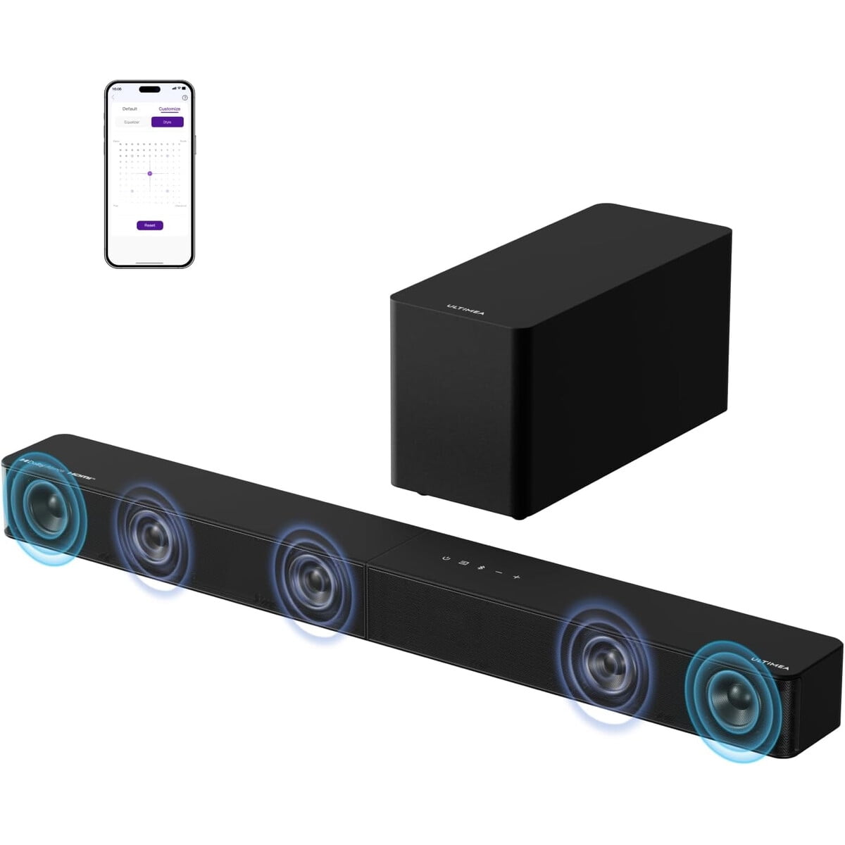 Barra De Sonido Ultimea Poseidon M60 5.1ch Dolby Atmos 300w