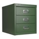 thumbnail image 1 of Cajonera Bisley de 3 cajones de acero para escritorio, verde oliva, 1 of 5