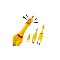 Genérico - Pollo Juguete De Goma Con Sonido Para Perros Y Gatos