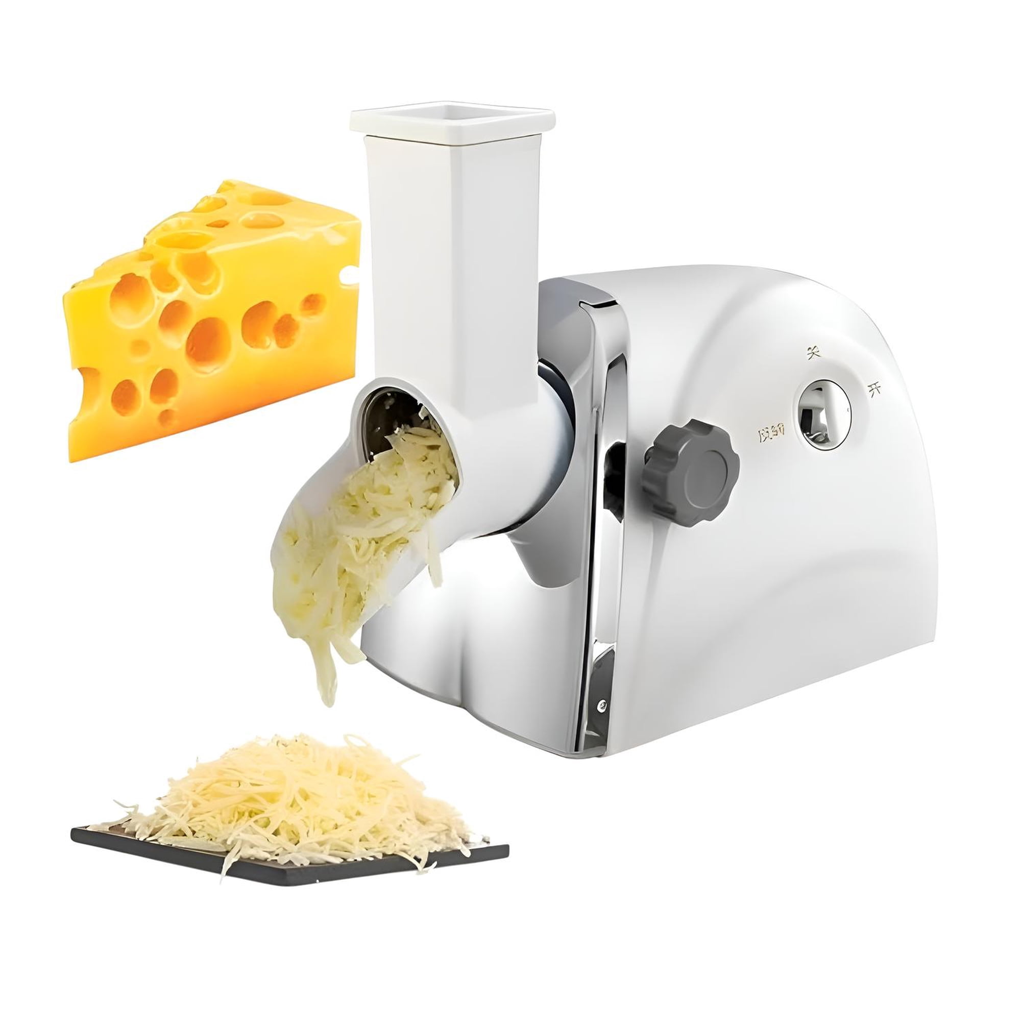 Pasteleriuscl - Rallador Queso Giratorio Rallador Eléctrico Para Frutas Y Verduras 300w Rallador Queso Electrico