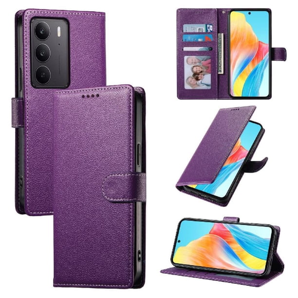Funda para FOXDOCK Realme C75– Cuero Premium, 3 ranuras para tarjetas, Protección contra impactos