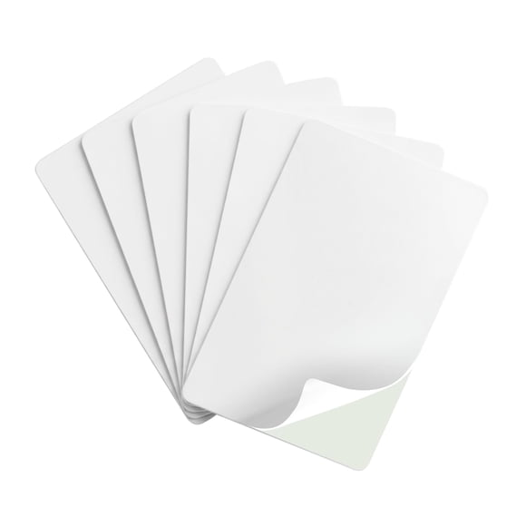 Tarjetas PVC Bodno 500 uds. con adhesivo Mylar de 10 mil