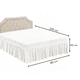 thumbnail image 3 of Faldón Para Cama King Con Elastico Medida 180x200cm Unicolor Poliéster Beige, 3 of 3