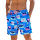 thumbnail image 1 of INSPIRE CHIC Pantalones Cortos de Natación Hawaianos para Hombre con Cintura Elástica y Cordón, Forro Impreso, Talla S, Azul, 1 of 5