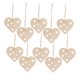 thumbnail image 2 of 10 Piezas De Corazón De Madera Inacabado Rebanadas Corte Colgante Decoración De La Boda Style03, 2 of 5