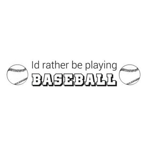 Rienda Libre Graphics - Decomural Playing Baseball Baseball Ws-43123