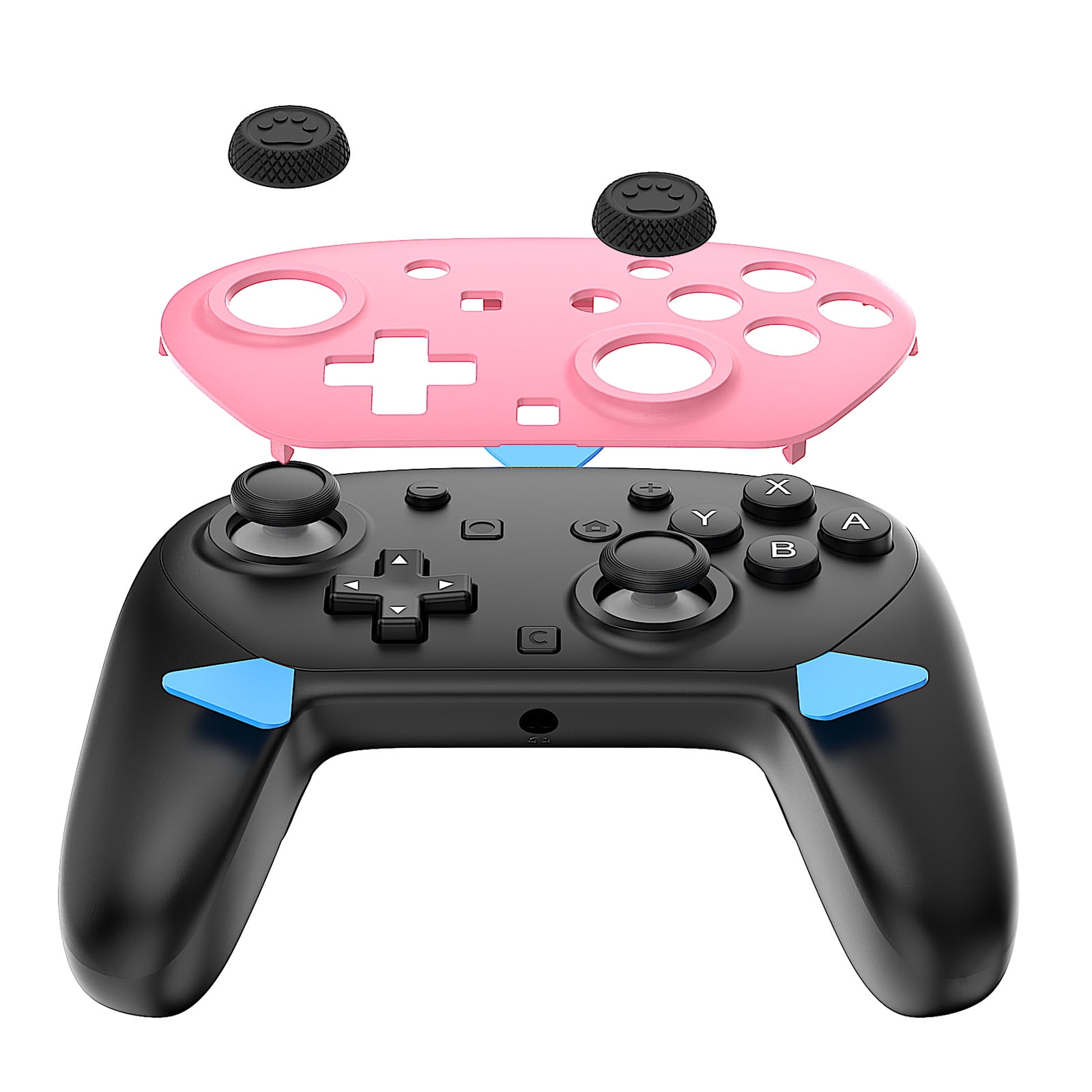 Genérico - Carcasa De Reemplazo Compatible Con El Controlador Pro De Nintendo Switch De 2ª Generación - Cubierta Transparente Con Teclas