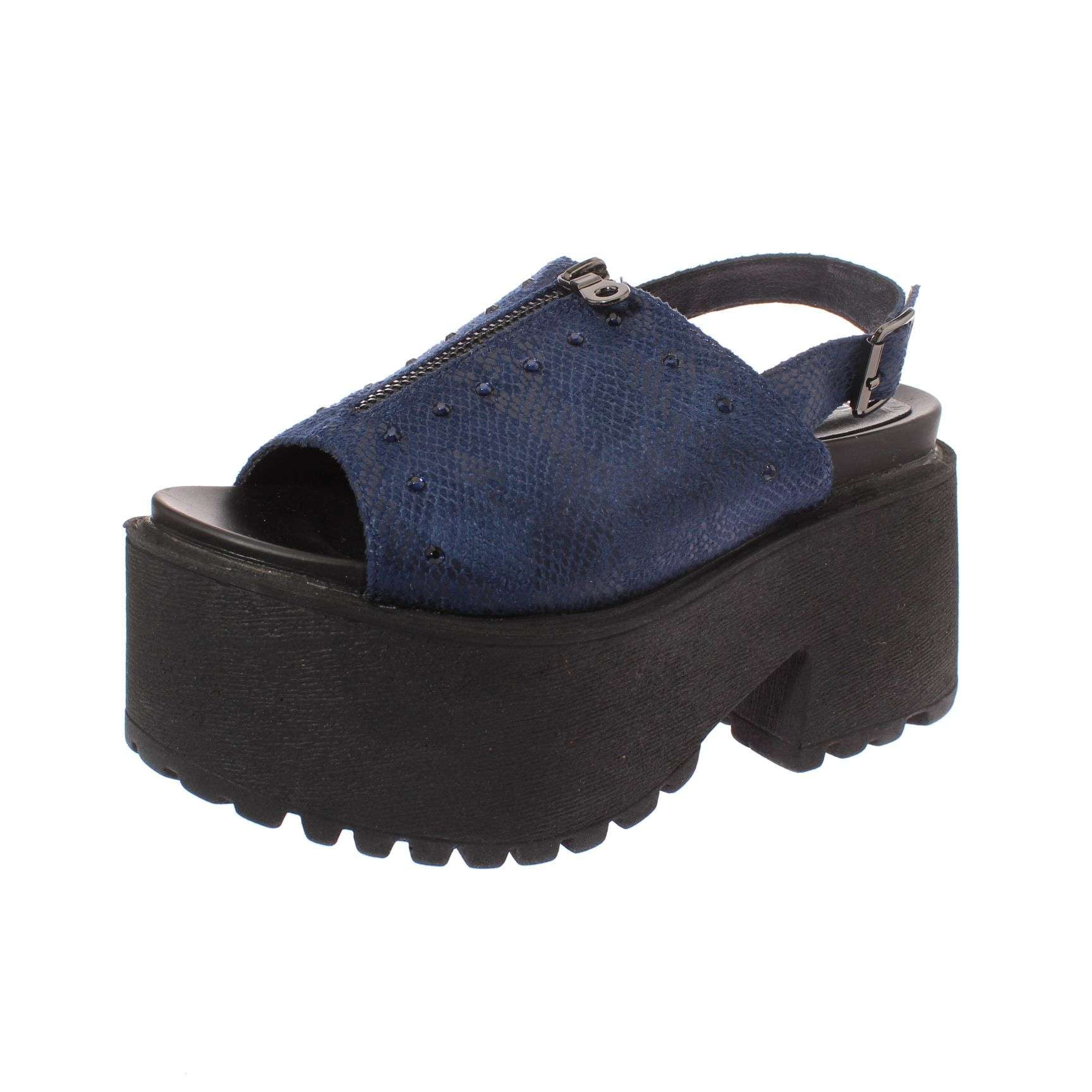 Sandalia Azul Oscuro Vía Franca