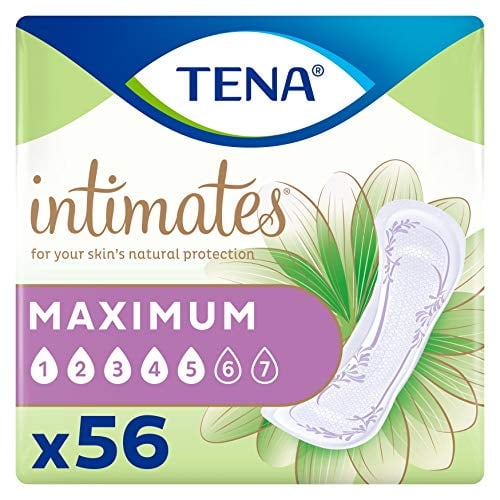 La almohadilla para incontinencia TENA Intimate ofrece la máxima capacidad de absorción para mujeres
