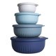 thumbnail image 1 of Prep Bowls COOK WITH COLOR, de plástico ancho para mezclar, con tapas azules, 1 of 8