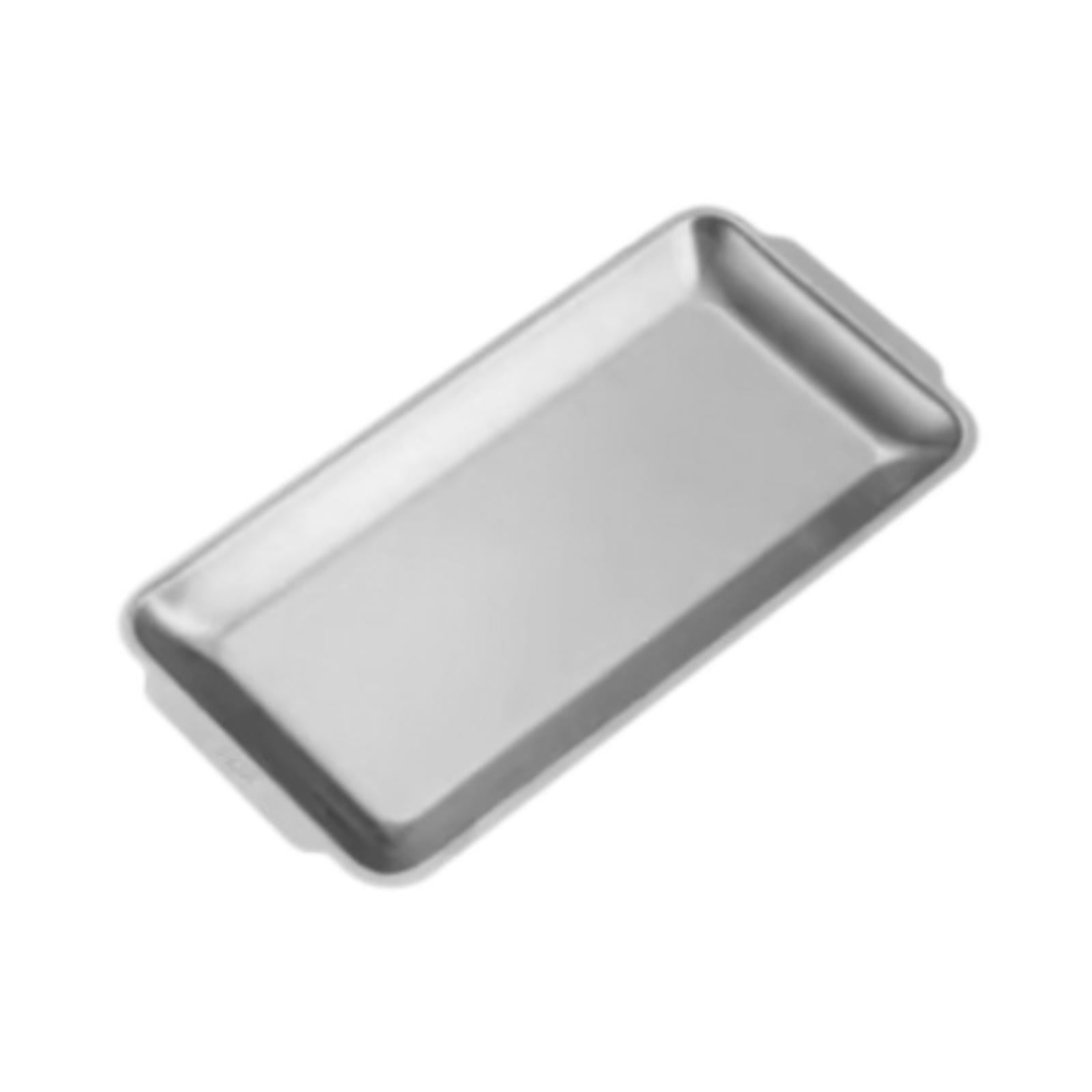 Magideal - Bandeja Para Servir De Acero Inoxidable, Plato Rectangular Para Cena, Bandeja Organizadora Multifunción Para Preparación De Parrilla, Para Buffet, Bar 22 Cm X 11 Cm