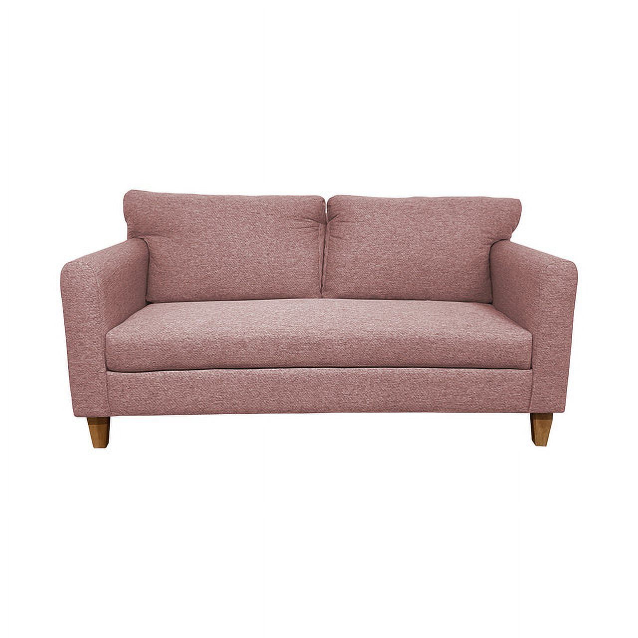 Induhome - Sofa Anita 2 Cuerpos Chenille Palo Rosa