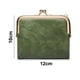 thumbnail image 2 of Monedero pequeño RFID para mujer, compacto, plegable, de piel, estilo vintage, con cremallera y cierre de boquilla., 2 of 6