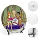 thumbnail image 4 of Josie y las Gatimelódicas Plato decorativo de porcelana fina (bone china), plato decorativo de cerámica para hogar, oficina, soporte de pared, platos decorativos para dormitorio - 6 pulgadas (15 cm), 4 of 6