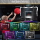 thumbnail image 2 of Canasta de baloncesto interior QDRAGON para niños con 7 luces LED, 2 of 9