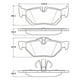 thumbnail image 2 of Pastillas Freno para auto BMW 328xi 2004-2013 Trasero, 2 of 4