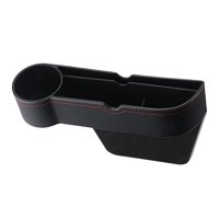 Magideal - Organizador De Relleno Para Huecos De Asiento De Coche Funciones Para Que Las Cosas Se Caigan Caja De Almacenamiento De Grietas De Asiento , Conductor Negro