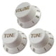 thumbnail image 3 of 1 Perilla De Interruptor De Control De Volumen Y 2 Tonos Para Guitarra Eléctrica ST Sq, Color Blanco, 3 of 3