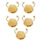 thumbnail image 4 of Base De Anillos De Acero Inoxidable, 5 Uds., Suministros Para Fabricación De Joyas, Bandeja Redonda, Bricolaje, Oro, 8mm, 4 of 5