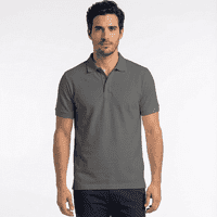 T-World - Polera Polo 60% Algodón Manga Corta Hombre Gris Oscuro
