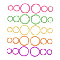 Magideal - Marcadores De Puntadas, Kits De Manualidades De Crochet Para Hacer Tú Mismo, Resistentes, Suaves, Fáciles De Transportar, Marcador De Hierro, Hebilla,