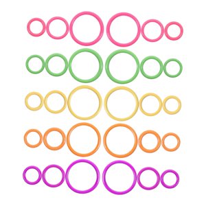 Magideal - Marcadores De Puntadas, Kits De Manualidades De Crochet Para Hacer Tú Mismo, Resistentes, Suaves, Fáciles De Transportar, Marcador De Hierro, Hebilla,