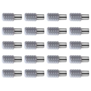 Magideal - 20 X Clavijas Para Estante, Soporte Para Estante De Gabinete, Soporte De Clavijas Duraderas, Soporte Para Estante Grueso Para Vitrina, Estantería, Est
