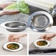 thumbnail image 4 of Coladores para fregadero Seatery de acero inoxidable, 11.4 cm, 2 piezas, 4 of 6