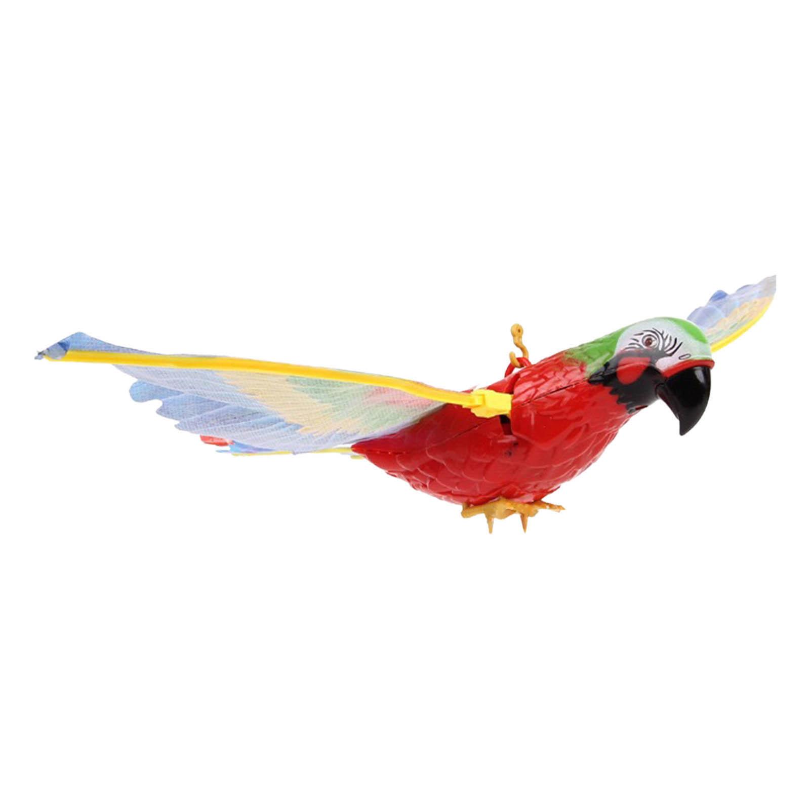 Magideal - De Pájaros, Espantapájaros De Pájaros Voladores, Tamaño Natural, Juguetes Para Niños De Interior Para Mascotas , Parrot Loro
