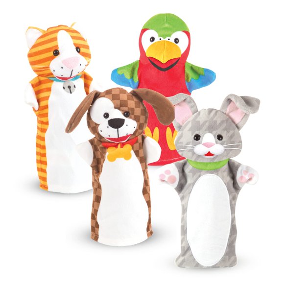 Marionetas de mano Melissa & Doug Playful Pets Multicolor