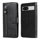 thumbnail image 4 of Funda con Cremallera para Google Pixel 7A , Carcasa Cartera de Cuero PU con Soporte y Tarjetero, 4 of 6