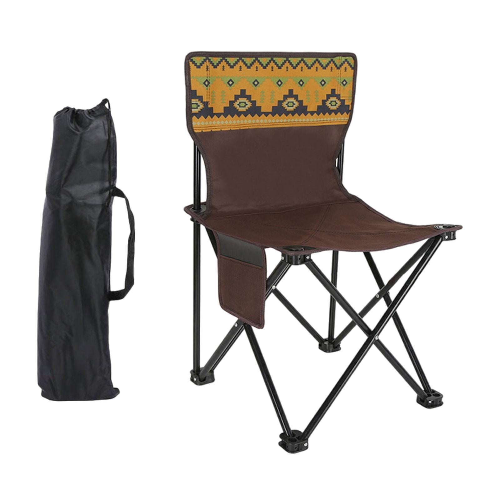 Ioensy - Silla Plegable Para Exteriores, Muebles De Exterior Ligeros Con Bolsa De Transporte Y Respaldo