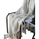 thumbnail image 1 of Manta Con Flecos De Soga Decorativa, 1 of 4
