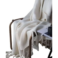 Parati - Manta Decorativa Chenille Con Flecos De Soga Para Cama O Sofa M1