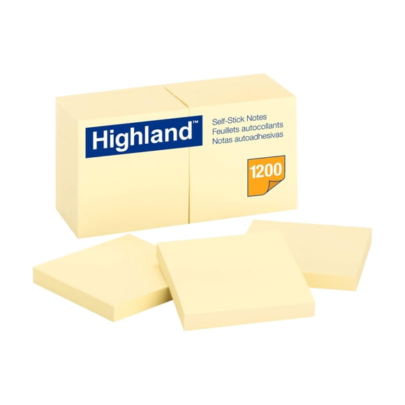 Bloc de notas autoadhesivo Highland 6549-YW