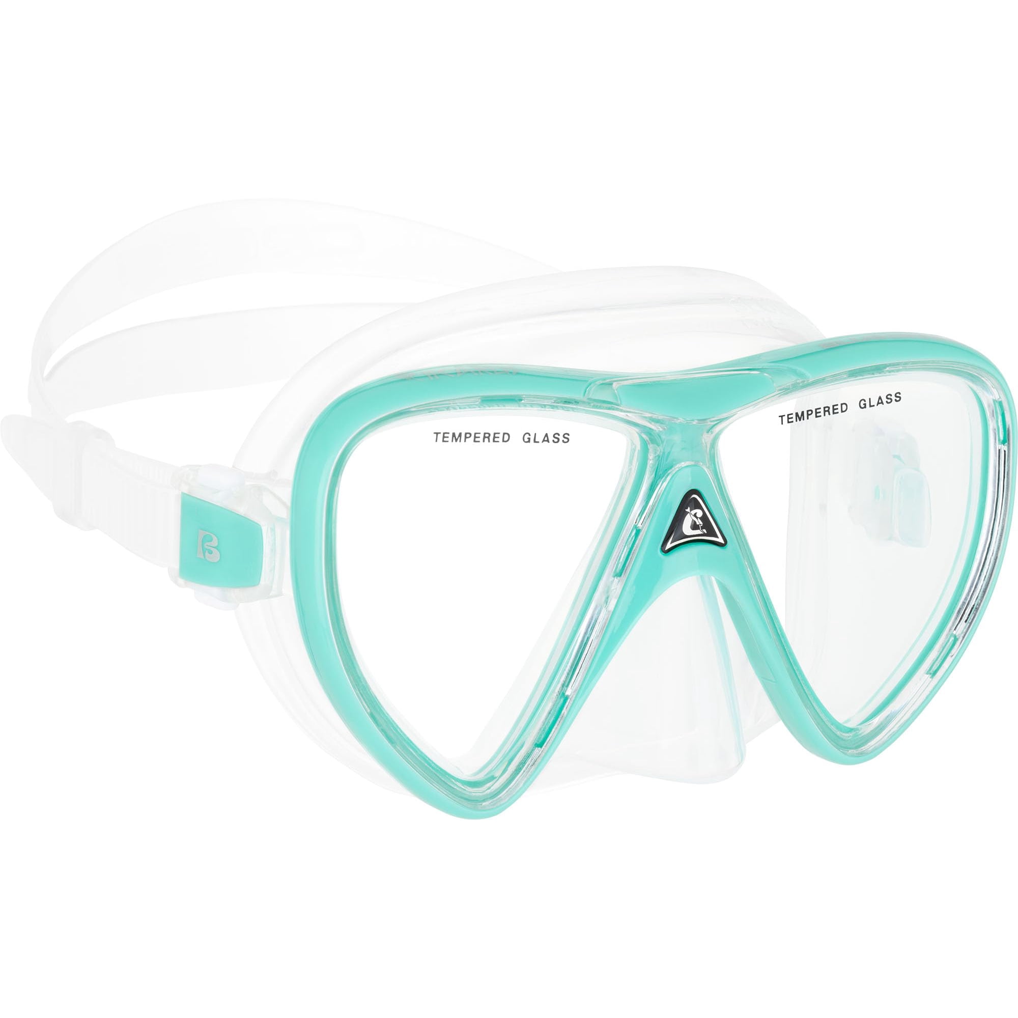 Máscara Cressi Ikarus De 2 Lentes Transparente/verde Aguamarina Para Adultos