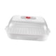 thumbnail image 2 of Microondas Vaporizador Recipiente Tapa Cocina Comida Material Pp para Preparar Platos Rápidos y Fáciles Adecuado para Hogar Oficina Departamento Dormi, 2 of 5