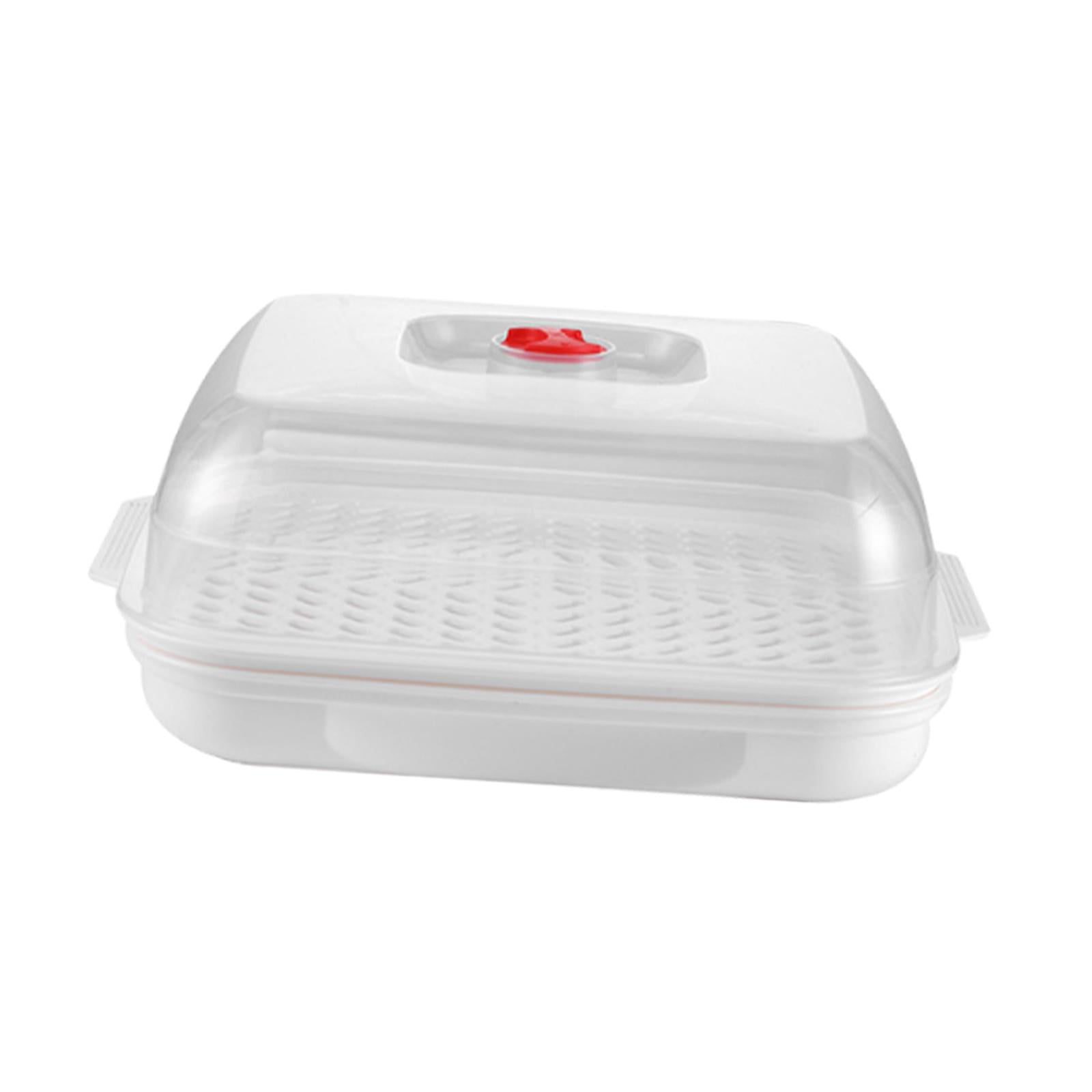 Bothyi - Vaporera Para Microondas Con Tapa Para Cocinar Sano Y Cocinar Pescado