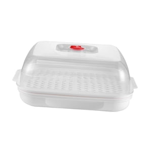 Bothyi - Vaporera Para Microondas Con Tapa Para Cocinar Sano Y Cocinar Pescado