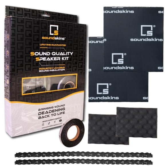 Kit de Aislamiento Acústico Soundskins SQSK con Anillos de Espuma para Bocinas
