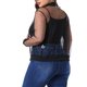 thumbnail image 3 of Chaqueta Bomber de Encaje Floral con Manga Larga para Mujer de Talla Grande Agnes Orinda 1X Todo Negro, 3 of 6