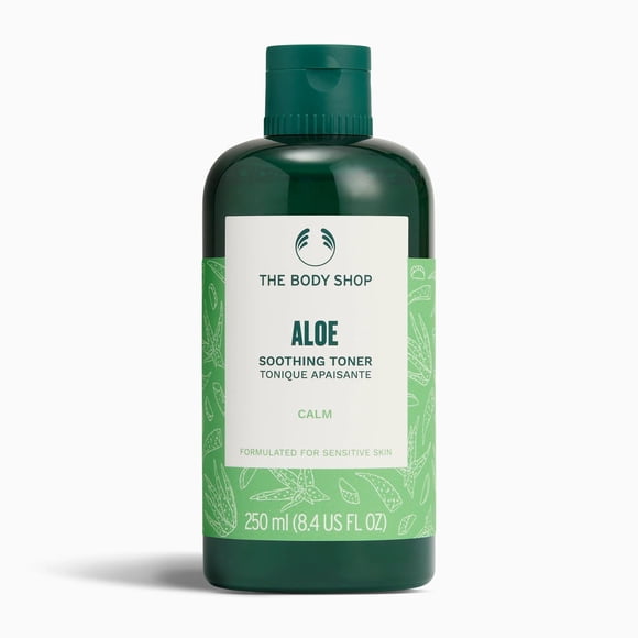 Tonificador The Body Shop con aloe vera para piel sensible, 250 ml, vegano