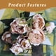 thumbnail image 2 of Flores artificiales Mini peonía Decoración del hogar Flores falsas Caja de dulces Flor, 2 of 5