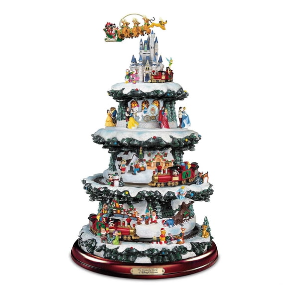 Christmas Tree The Ultimate Disney sobre mesa con 75 personajes