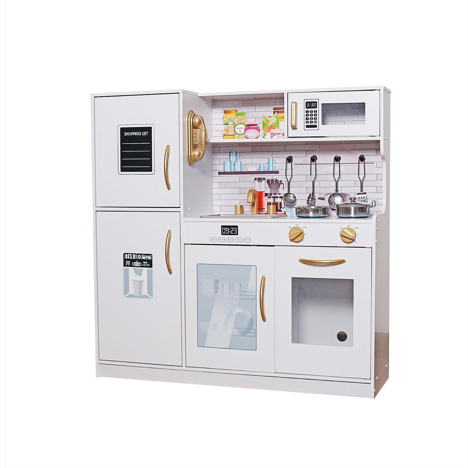 Cocina De Juguete Infantil Niños Madera Accesorios Bandú