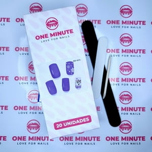 One Minute - Uñas Gel Semicuradas Diseño 076