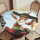 thumbnail image 5 of El gato con botas-theme Fitted Round Tablecloths Elastic Edged Table Covers Waterproof Table Cloth for Kitchen Holiday Party Tables Decor 150cm, 5 of 6