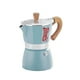 thumbnail image 3 of Cafetera Italiana Clásica Manual Moka Pot Para Exteriores, Camping, Oficina, Hogar, Color Azul, 300 Ml, 3 of 3