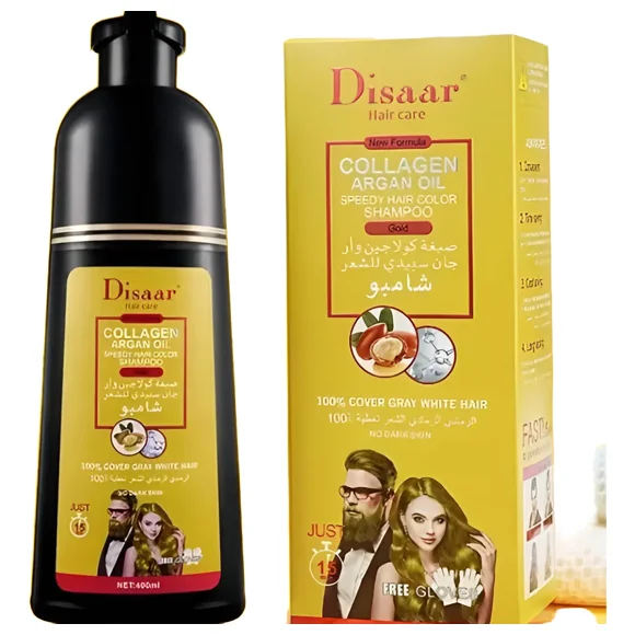Shampoo Tinte Cubre Canas Dissar Rubio Dorado
