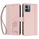 thumbnail image 3 of Funda Cartera Trébol para Motorola Moto G14 4G con Ranuras Tarjetas y Carga Inalámbrica Rosa, 3 of 6